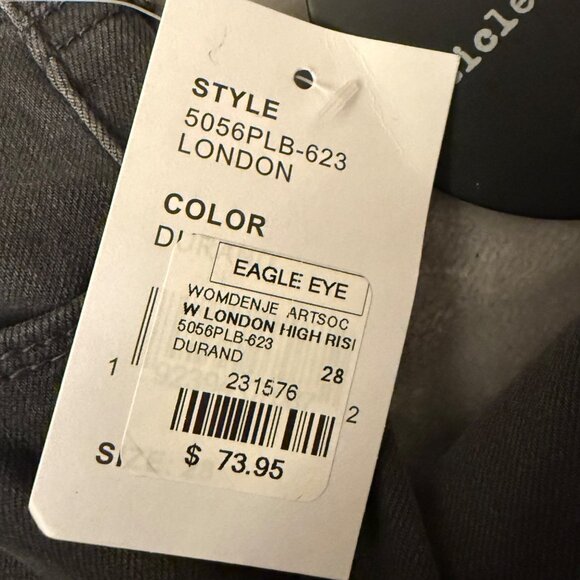 Articles Of Society Women's Sz 28 Durand London Wash High-Rise Crop Flare Jeans - Picture 11 of 16